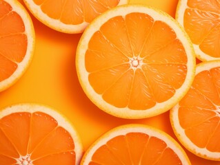 Captivating Beauty of Freshly Cut Orange Slices: The Ultimate Refreshment Generative AI