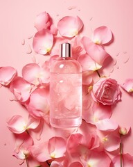 Romantic Shower of Rose Petals: Evoke Love and Passion with Every Glance! Generative AI