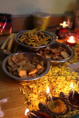 Diwali celebration. Festival of light. New year celebration. Festival of joy. Greetings cards of new year. background for seasonal greetings. Wall mounting paintings.