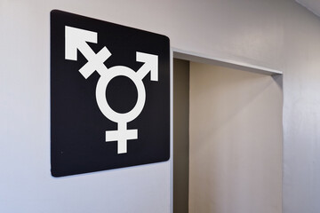 Genderless Public Restroom Sign
