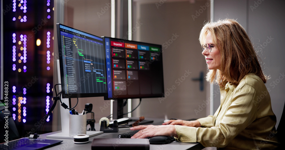 Poster efficient business work schedule report