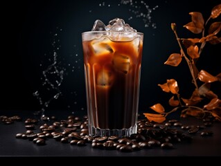 Seductive Chilled Black Coffee: Your Summer Savior! Generative AI