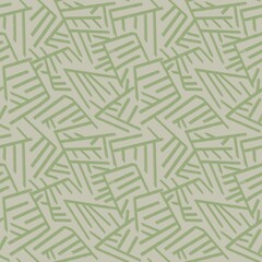 Seamless abstract textured pattern. Simple background with green texture. Digital brush strokes background. Lines. Design for textile fabrics, wrapping paper, background, wallpaper, cover.