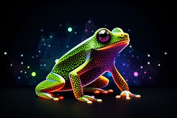 Obraz premium Illustration of a frog