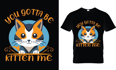 t shirt design with cat