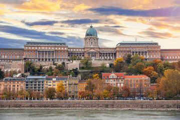 Buda Castle (Royal Palace) in Budapest, Hungary. Royal Palace.