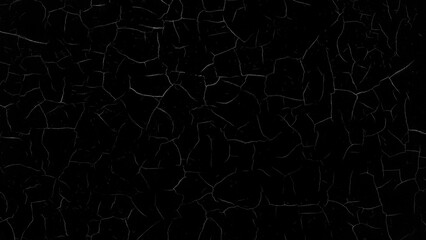 Black wall with cracked paint as a textured abstract background for a page, template or web banner