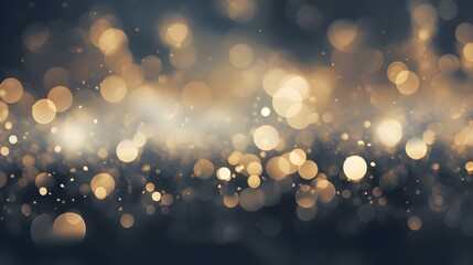 Background of anthracite Bokeh Lights. Festive Backdrop for Holidays and Celebrations