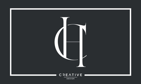 CH or HC Alphabet Letters Logo Monogram