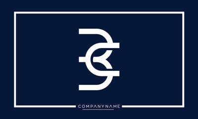 CB or BC Alphabet Letters Logo Monogram