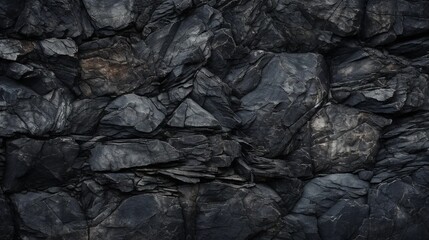 Dark stone texture, raw rock fragments