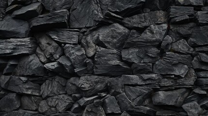 Dark stone texture, raw rock fragments