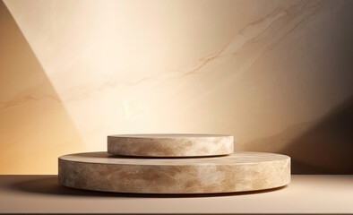 empty podium for product presentation