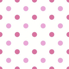 Color Seamless polka dot pattern. Colored repeat dots background for Your design