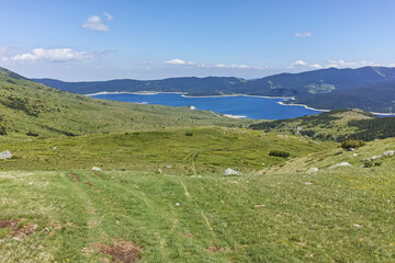 Fototapeta premium Landscape of Rila mountain near Belmeken Dam, Bulgaria