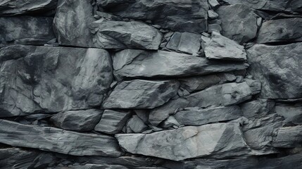 Gray stone, raw rock texture, dynamic shapes of nature