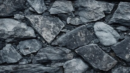 Gray stone, raw rock texture, dynamic shapes of nature