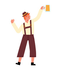 germany man with lederhosen