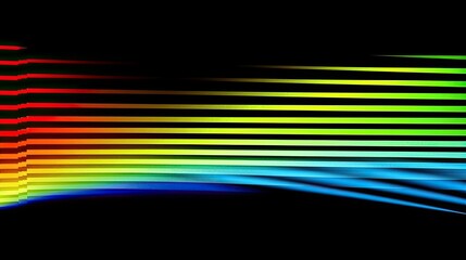 Chromatic Soundwave Rainbow Visualization Chart