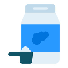 washing powder colorful flat icon