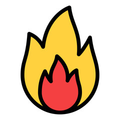 Calories Energy colorful filled line icon