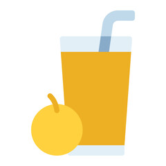 Juice colorful flat icon