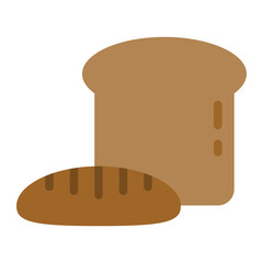 Bread colorful flat icon