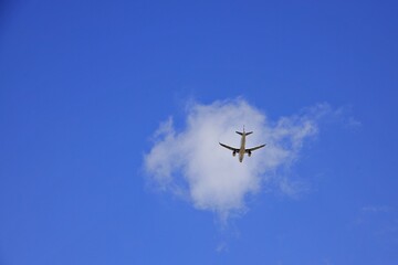 Hochfliegendes Düsenflugzeug