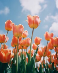 Fototapeta premium field of tulips