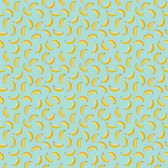 Banana seamless pattern. Vegan organic eco fruit background. vector illustration