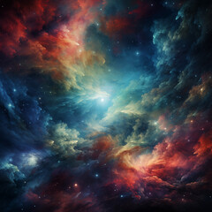 Obraz na płótnie Canvas Cosmic Elegance Captivating Nebula for Astronomical Inspiration