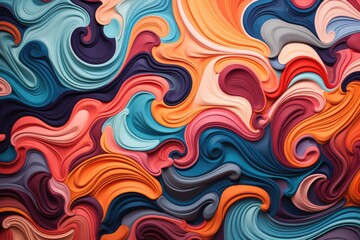 Abstract wallpaper featuring psychedelic colors