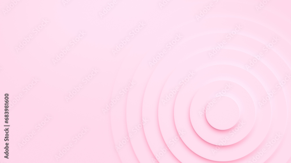 Poster abstract background of layered pink circles with shadow and light effect. abstract high resolution f