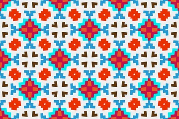 Abstract ethnic rug ornamental seamless pattern.Perfect for fashion, textile design, cute themed fabric, on wall paper, wrapping paper and home decor. Geometric pattern.