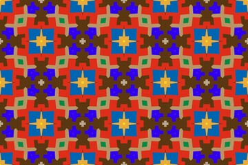 Abstract ethnic rug ornamental seamless pattern.Perfect for fashion, textile design, cute themed fabric, on wall paper, wrapping paper and home decor. Geometric pattern.