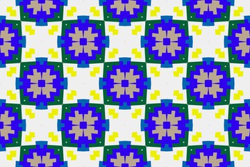 Fototapeta premium Abstract ethnic rug ornamental seamless pattern.Perfect for fashion, textile design, cute themed fabric, on wall paper, wrapping paper and home decor. Geometric pattern.