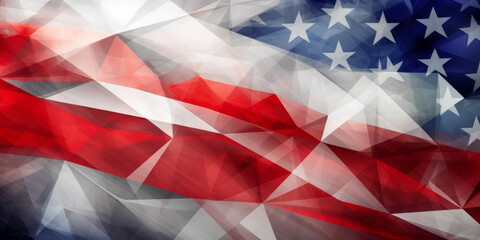 A beautiful american flag. Patriotism concept