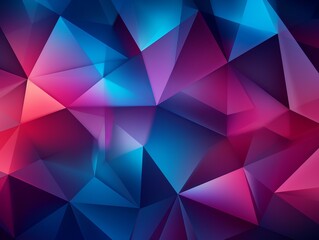 Fototapeta premium Experience a Vibrant World: Discover the Abstract Beauty of Colorful Geometric Triangles Generative AI