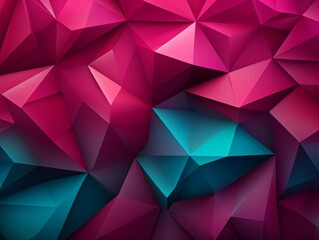 Fototapeta premium Exploring Artistic Dimensions: The Vibrancy of Geometric Color Play Generative AI
