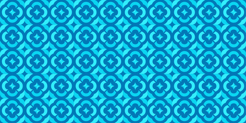 Blue circle seamless pattern for fabric motifs wallpaper bed sheets and interior design