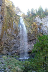 waterfall in autumn mont dore auvergne