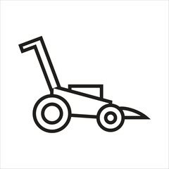grass cutter vector icon line template