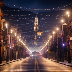 Fototapeta na wymiar Festive colombian christmas traditions and celebrations with vibrant lights, joyful gatherings, and cultural ornaments, capturing the spirit of the season in colombia.