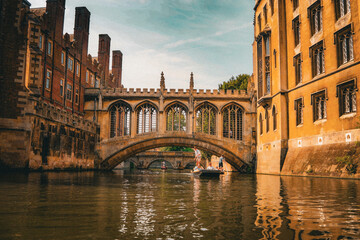 Bridge of sights in Cambridge in England