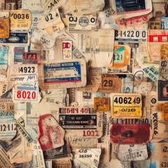 Uncover the Rich History: Fascinating Collection of Vintage Tickets - A Walk Down Memory Lane! Generative AI