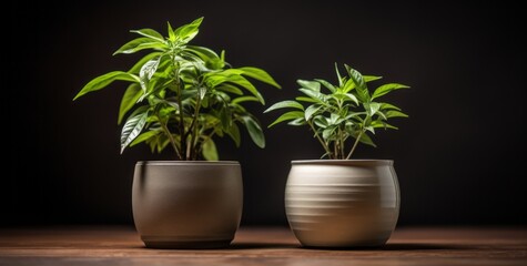 Explore the Harmony: Two Beautiful Houseplants Creating Zen Space! Generative AI