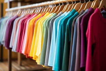 Collection of clothes. Sale and Black Friday concept. Background with selective focus and copy space
