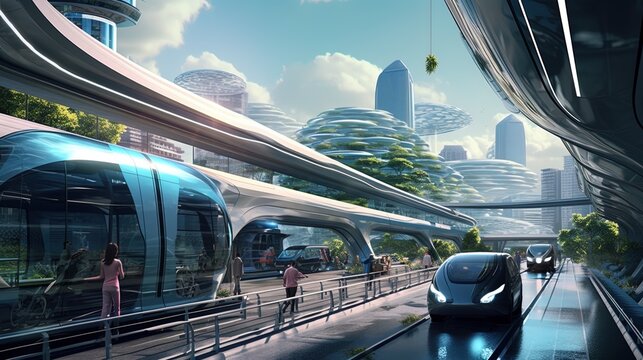Smart cities of the future: images of urban infrastructure