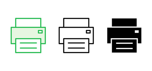 Print icon set. printer icon vector.
