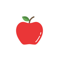 Apple icon. Fruit in a simple flat design style. Vector illustration.